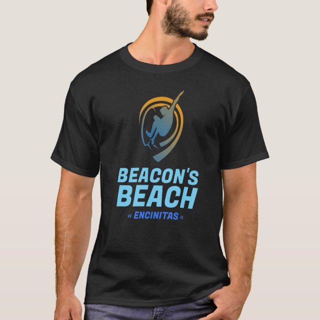 Camiseta Beacon's Beach Encinitas California Retro Surfer (Anverso)