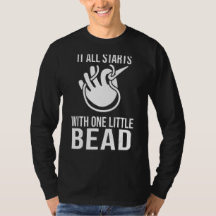 Camiseta Bead Noun Definition Beadwork Hand Stitchi