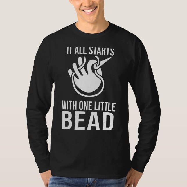 Camiseta Bead Noun Definition Beadwork Hand Stitchi (Anverso)