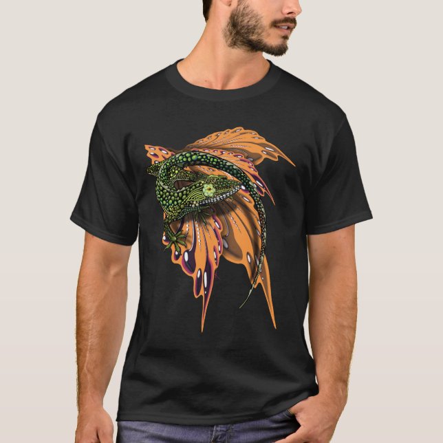 Camiseta Beaded Anole Lizard (Anverso)
