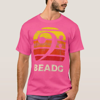 Camiseta BEADG Vintage Bass Clef Sunset Baid 5 String Pl