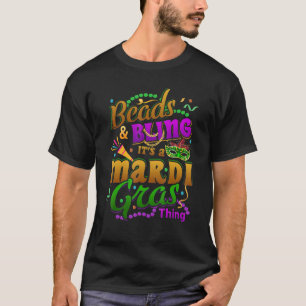 Camiseta Beads and Bling It's A Mardi Gras Thing Carnival C