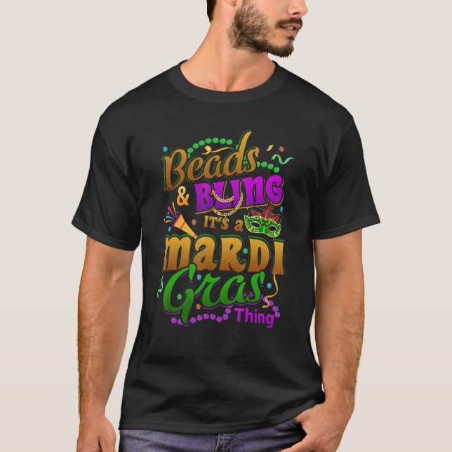 Camiseta Beads and Bling It's A Mardi Gras Thing Carnival C (Anverso)