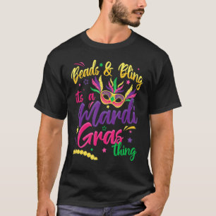 Camiseta Beads & Bling It's a Mardi Gras Festivals New Orle