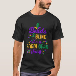 Camiseta Beads & Bling It's A Mardi Gras Thing Festival Car