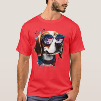 Camiseta Beagle 4 de julio