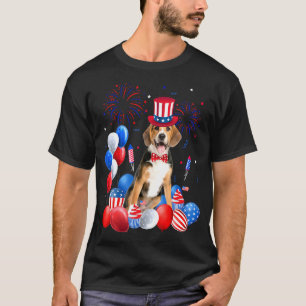 Camiseta Beagle 4 De Julio Globaliza Perro Bandera American