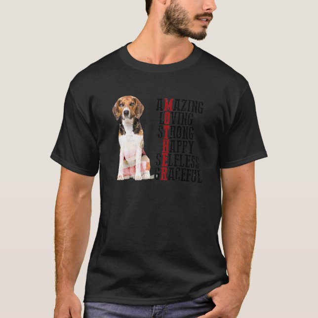 Camiseta Beagle Amazing Love Strong Happy Selfless Gracef (Anverso)