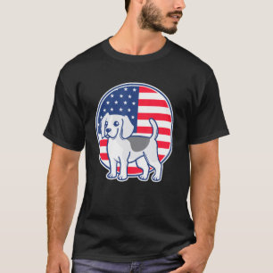 Camiseta Beagle America Flag Dog Race 4 de Julio Patriot