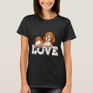 Camiseta Beagle Antiguo Lindo Mamá Perro Papá