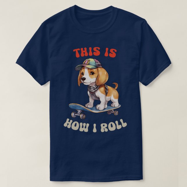 Camiseta Beagle, Así Es Como Me Lanza (Diseño del anverso)
