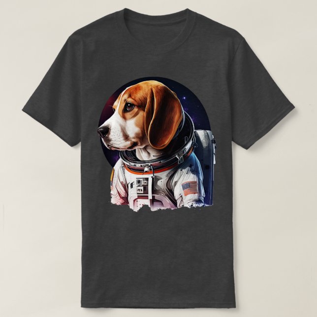 Camiseta Beagle astronauta 3 (Diseño del anverso)