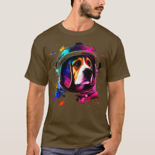 Camiseta Beagle Astronauta espacio cósmico Perro cómico cac