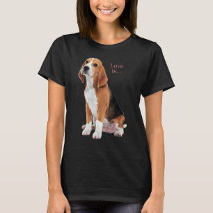Camiseta Beagle Beagles Love Is Dog Mom Dad Puppy Mascota C