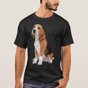 Camiseta Beagle Beagles Love Is Dog Mom Dad Puppy Mascota C
