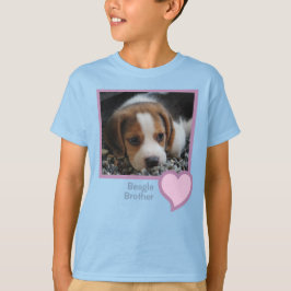 Camiseta Beagle Brother Text Mascota Dog Family Photo