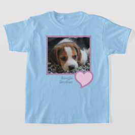 Camiseta Beagle Brother Text Mascota Dog Family Photo