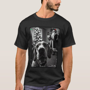 Camiseta Beagle Captura a Santa en Cámara Navidad