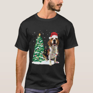 Camiseta Beagle Christmas Tree enciende Santa Funny Dog Xma