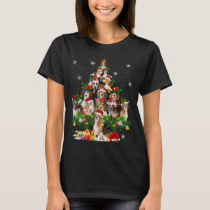 Camiseta Beagle Christmas Tree Ilumina un regalo divertido 