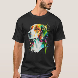 Camiseta Beagle color agua dulce perro Mascota colorido