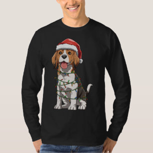 Camiseta Beagle Con Navidades De Santa Hat El Amor De La Be