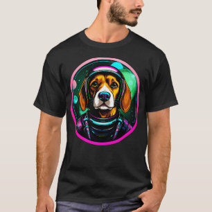 Camiseta Beagle Cosmic Space Dogs Galaxy Astronauta