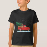 Camiseta Beagle Cute Con Camión Rojo Vintage Christma<br><div class="desc">Beagle Cute Con Camión Rojo Vintage Árbol De Navidad</div>