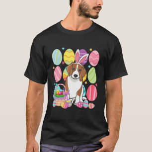 Camiseta Beagle Cute Easter Bunny Ear Colorido Huevo de Pas