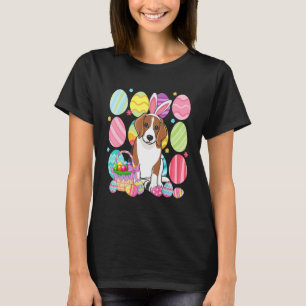 Camiseta Beagle Cute Easter Bunny Ear Colorido Huevo de Pas