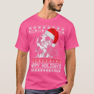 Camiseta Beagle Cute Happy Holidays Christmas Dog Lover Xma
