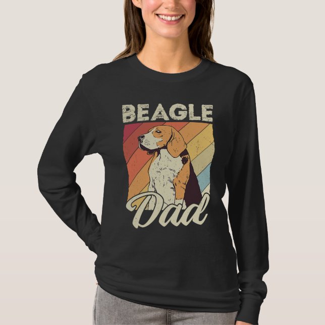 Camiseta Beagle dad dog dad daddy master dogs beagle (Anverso)