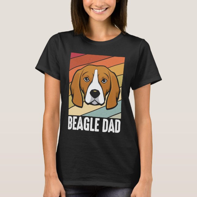 Camiseta Beagle dad dog daddy daddy master walking (Anverso)