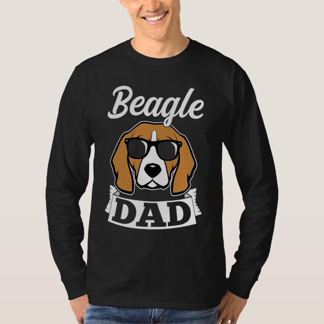 Camiseta Beagle dad dog daddy daddy master walking (Anverso)