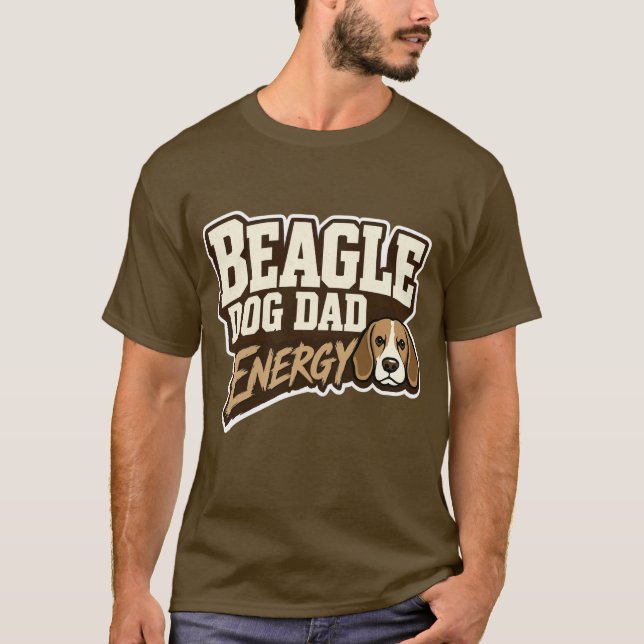 Camiseta Beagle Dad Energy (Anverso)