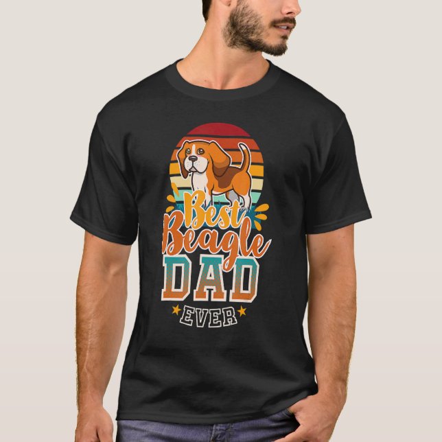 Camiseta Beagle Dad English Beagle Dog Daddy Father Dog 1 (Anverso)