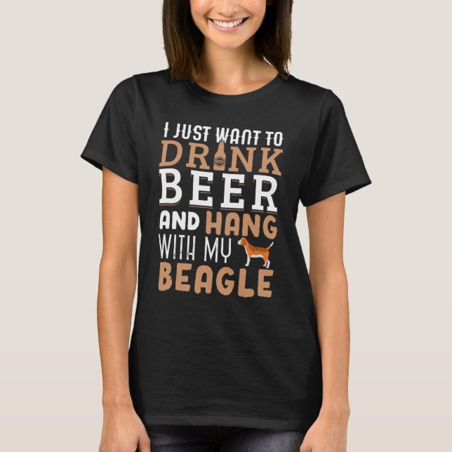 Camiseta Beagle Dad Funny Padre's Day Perro Lover Beer (Anverso)