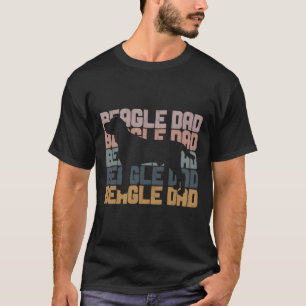 Camiseta Beagle Dad Trendy Brush Style Beagle Dog Dueño T-