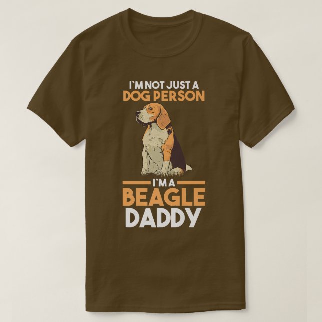 Camiseta Beagle Daddy, dueña de perro para hombres  (Diseño del anverso)