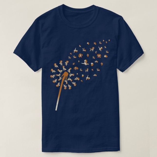 Camiseta Beagle Dandelion Mascota Beagle (Diseño del anverso)