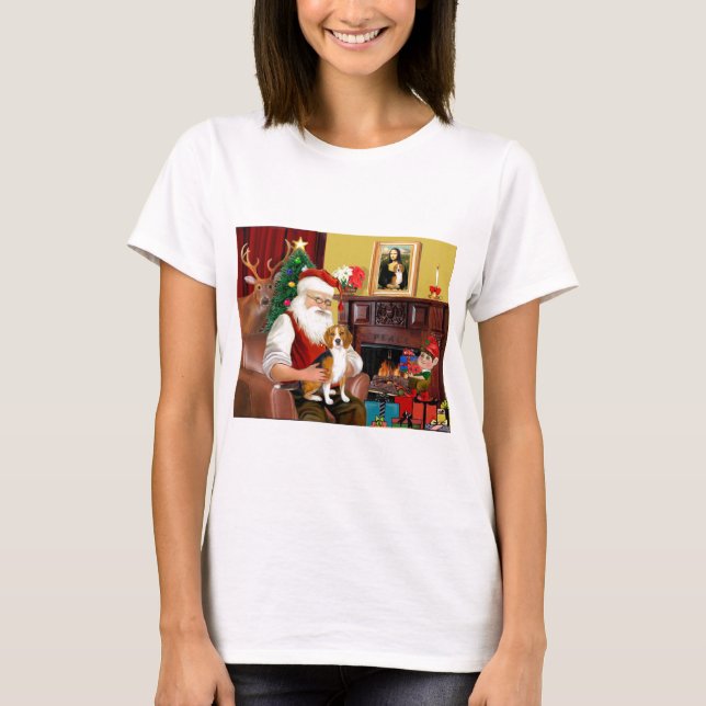 Camiseta Beagle de Santa (#7) (Anverso)