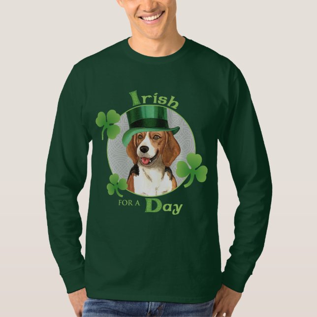 Camiseta Beagle del Día de San Patricio (Anverso)