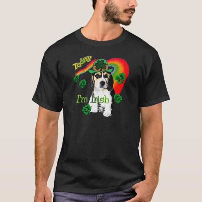 Camiseta Beagle del Día de San Patricio (Anverso)