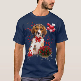 Camiseta Beagle Día de San Valentín Shirt Gracioso Perro am