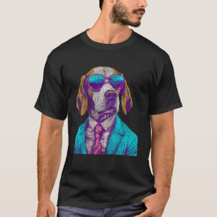 Camiseta Beagle divertida con gráfico de ropa de 80 para pe
