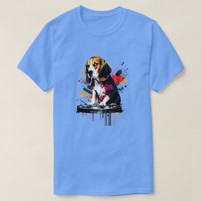 Camiseta Beagle DJ (Diseño del anverso)