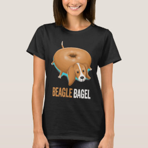 Camiseta Beagle Dog Bagel Bread Pun Animales Esenciales