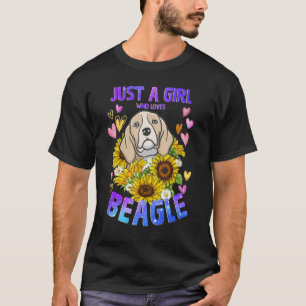 Camiseta Beagle Dog Cute Puppy Chica Mujer