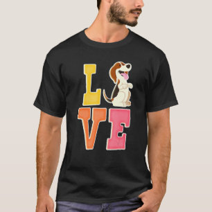 Camiseta Beagle Dog Cute Valentine Puppy