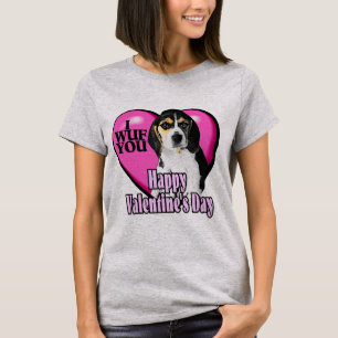 Camiseta Beagle Dog Día de San Valentín